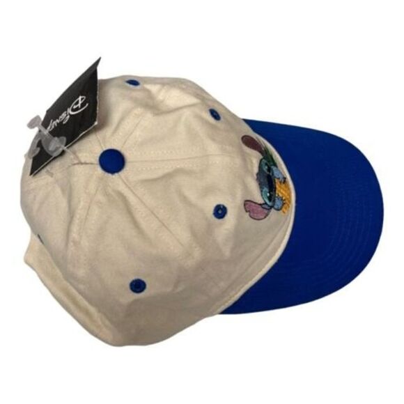 DISNEY Women’s LILO & STITCH Pineapple Hat Baseball Cap Hawaii Tropical Ohana - Picture 4 of 9